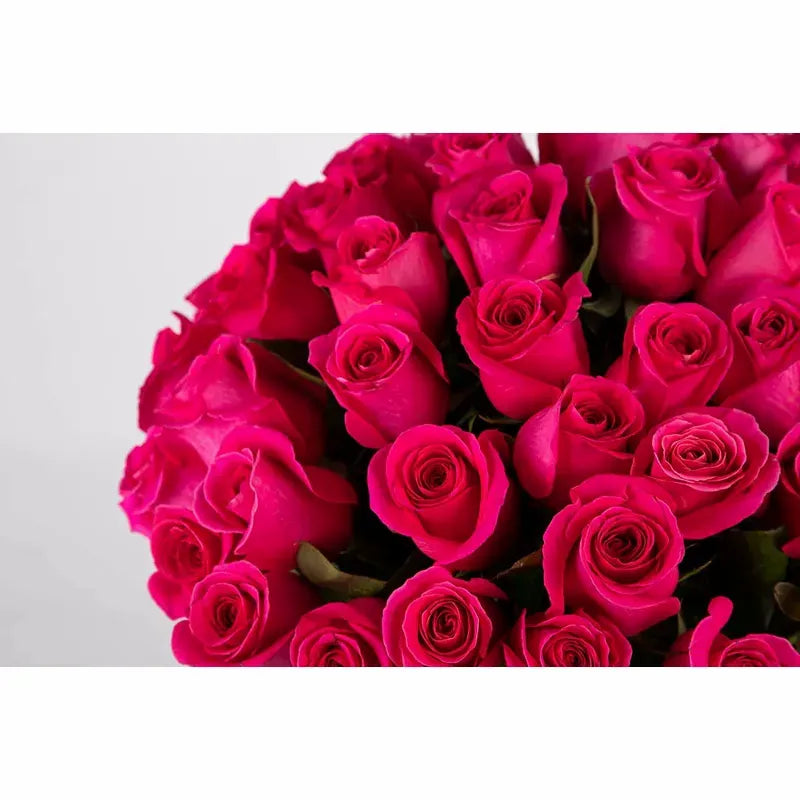 Fifty Long Stem 'Pink Floyd' Vase Arrangement