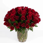 75 Red 'Explorer' Rose Vase Arrangement