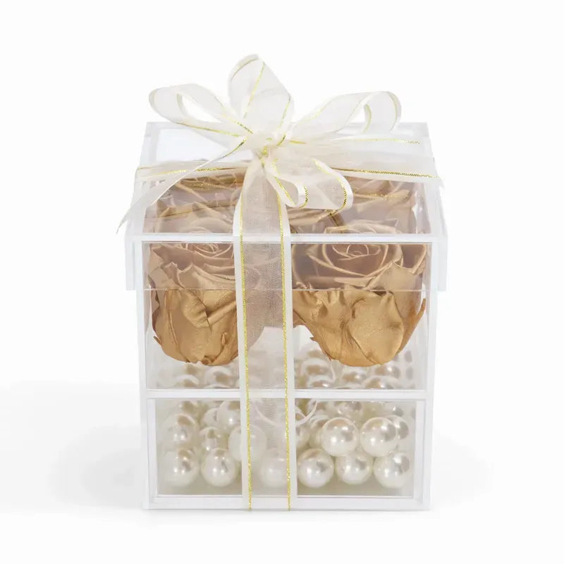 5 Gold Forever Rose Box