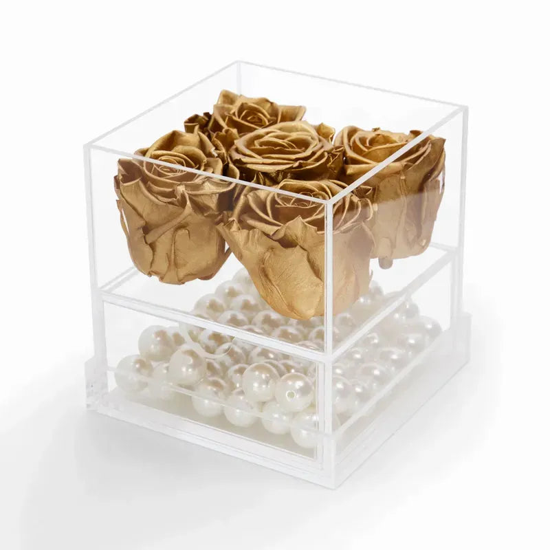 5 Gold Forever Rose Box