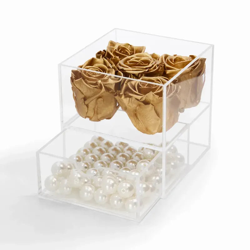 5 Gold Forever Rose Box