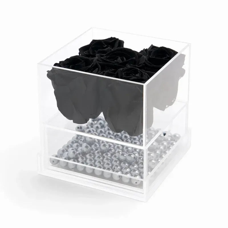 Black Forever Rose Box
