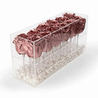 12 Rose Gold Acrylic Rose Box