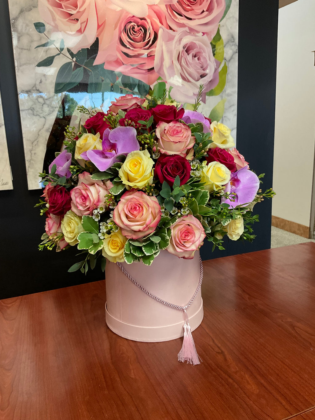 Mixed Rose & Orchid Arrangment