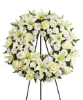 White Sympathy Wreath