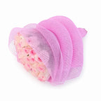 'Mandala' Light Pink Signature Rose Bouquet w. Classic Mesh Wrap