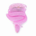 'Mandala' Light Pink Signature Rose Bouquet w. Classic Mesh Wrap